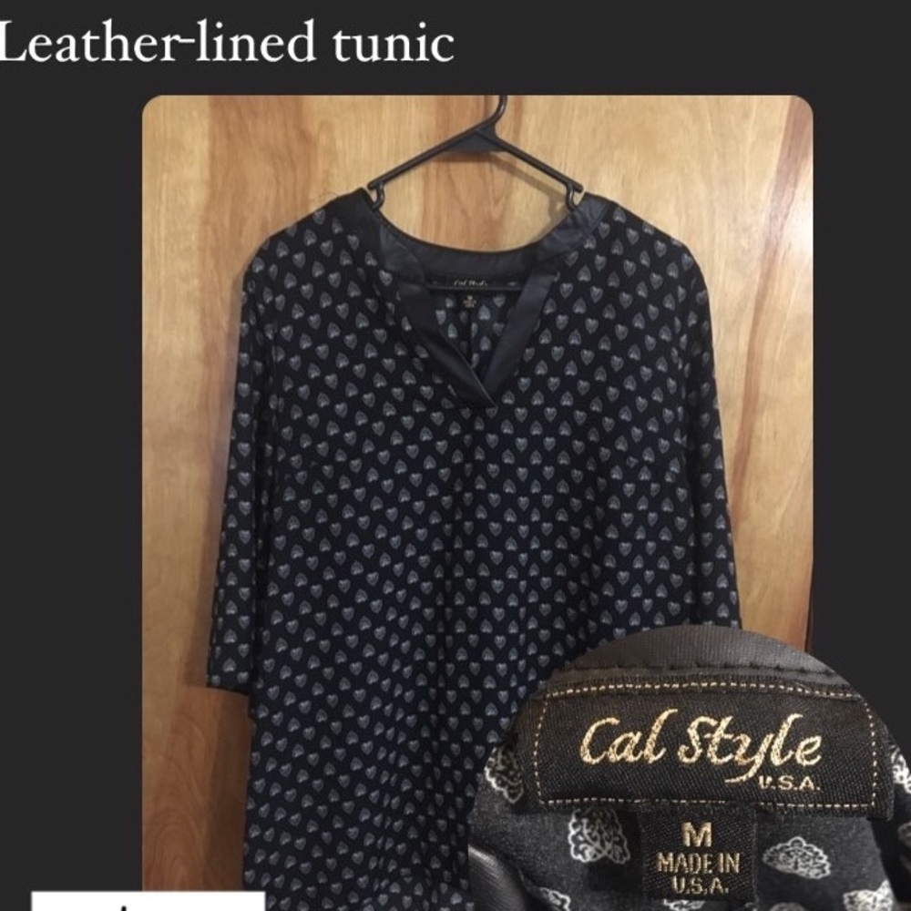 Leather-lined tunic